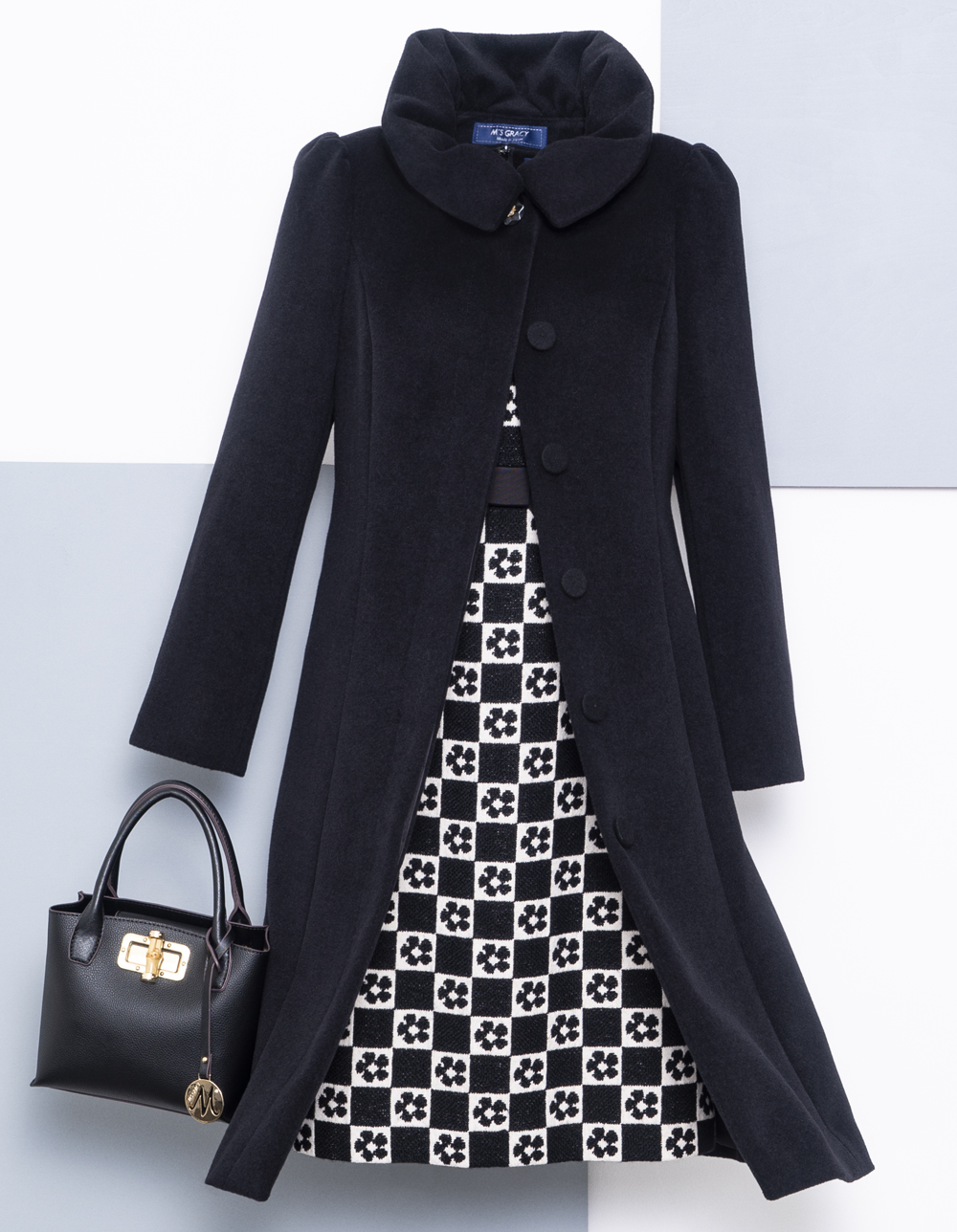 エムズグレイシー 19AW Fit & Flare Dress Coat コート