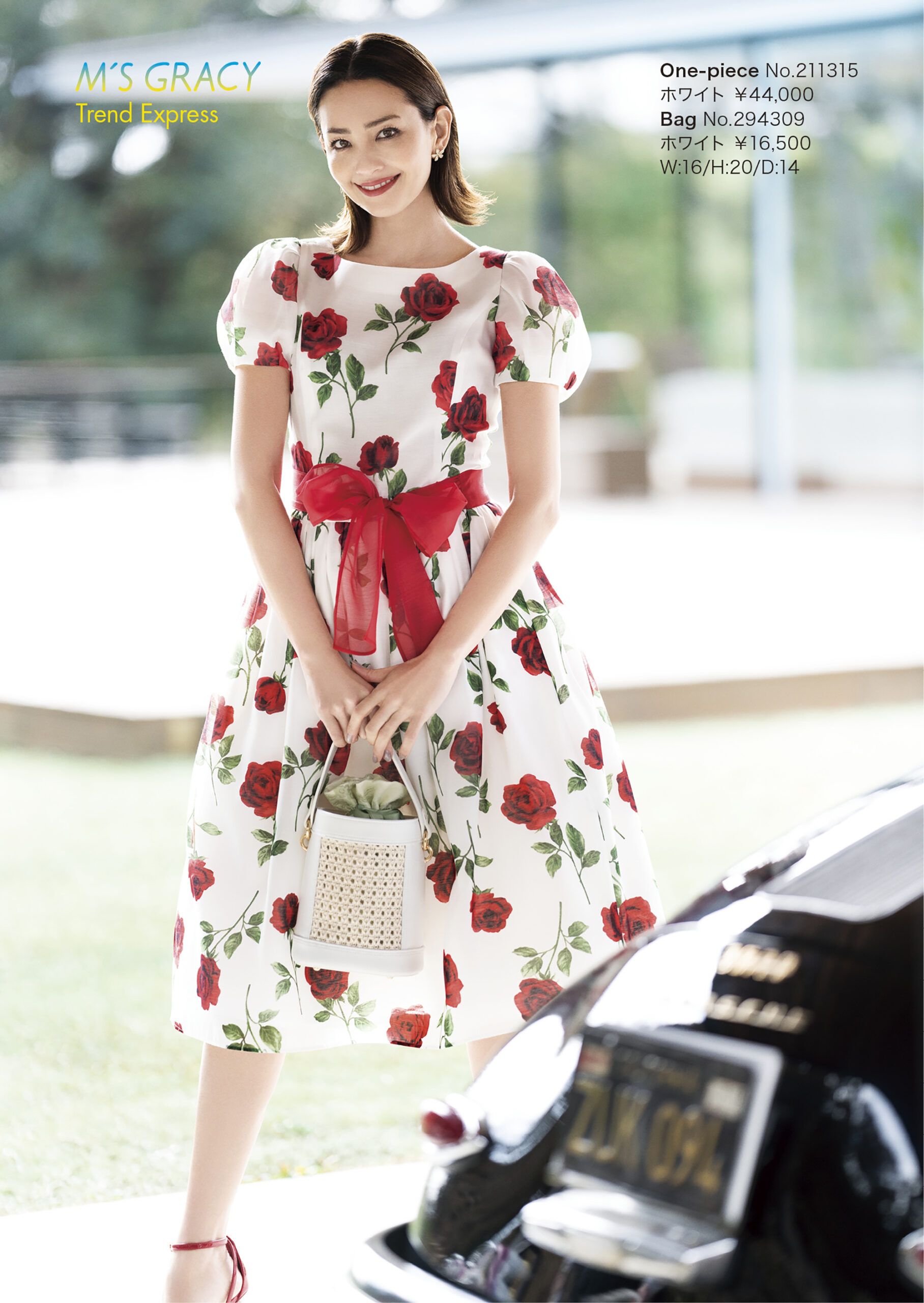 エムズグレイシー華やかバラ柄ＯＰ42・マギー