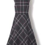 エムズグレイシー、ノースリーブ ワンピース 黒とベージュ チェック柄 M'S GRACY 2024 Summer Collection | msgracy